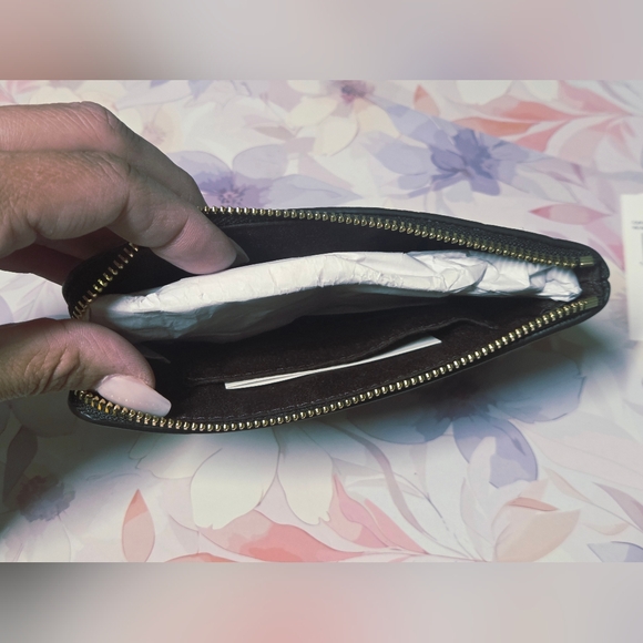 Coach Black Cherry Wristlet